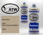Preview: Chevrolet, Light Autumnwood Metallic, 160A: 400ml Sprühdose + 400ml Klarlack - Set, von ATW Autoteile West.